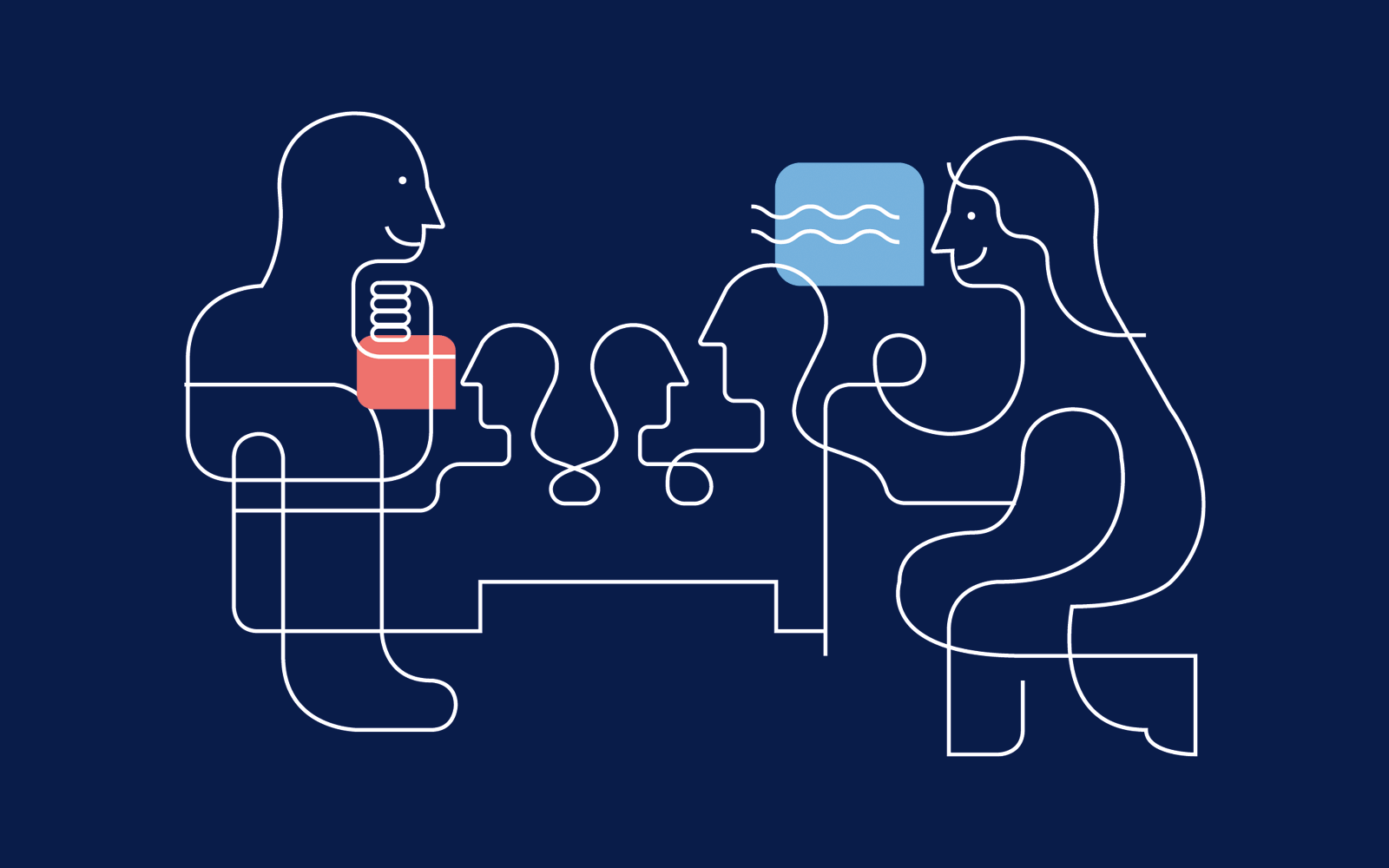 Illustration. Årsstämma i bostadsrättsförening.