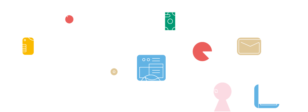 Människor som utför vardagssysslor i en bostadsrättsförening. Illustration.