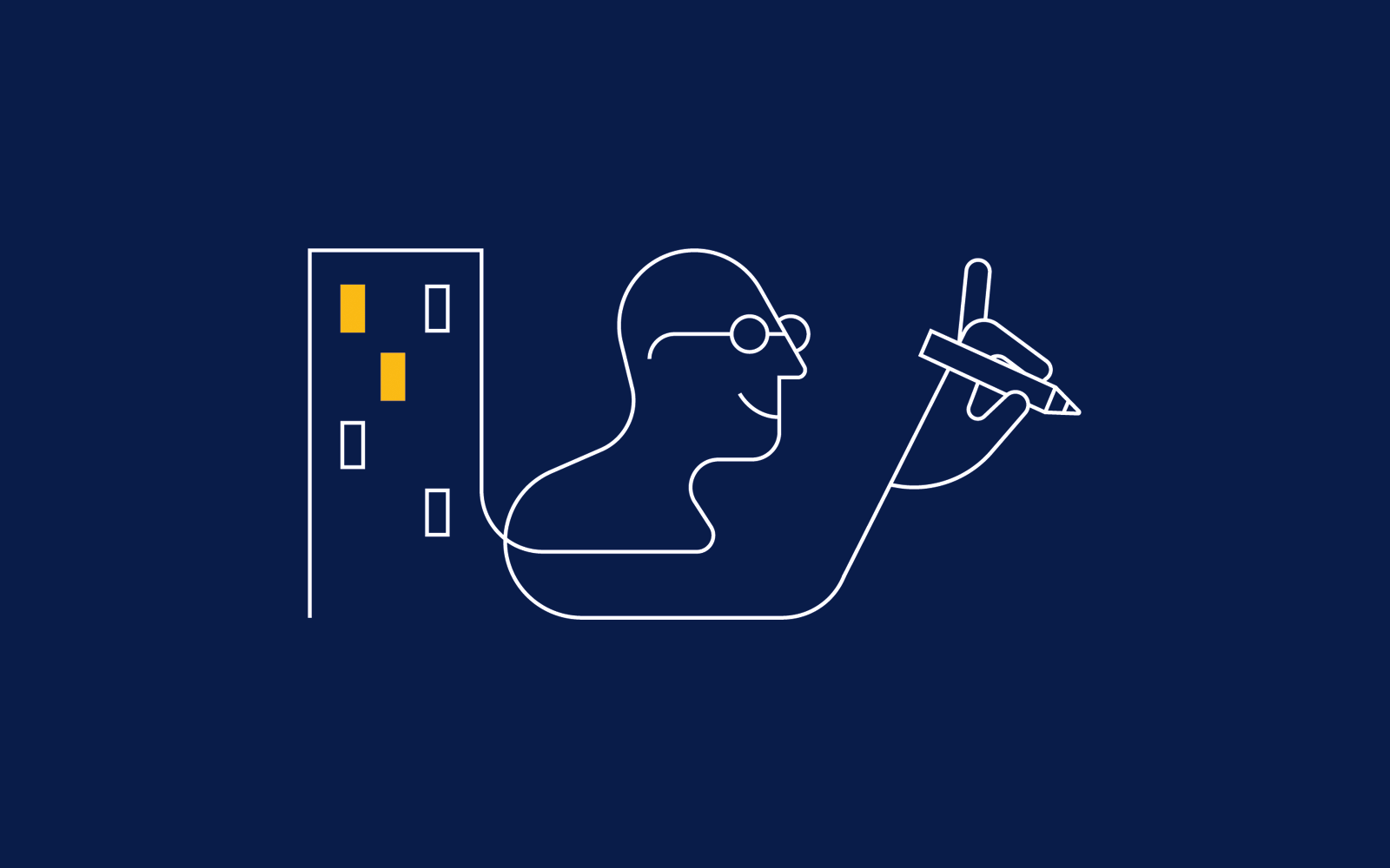 Illustration. Skrivbordsstämma i brf.